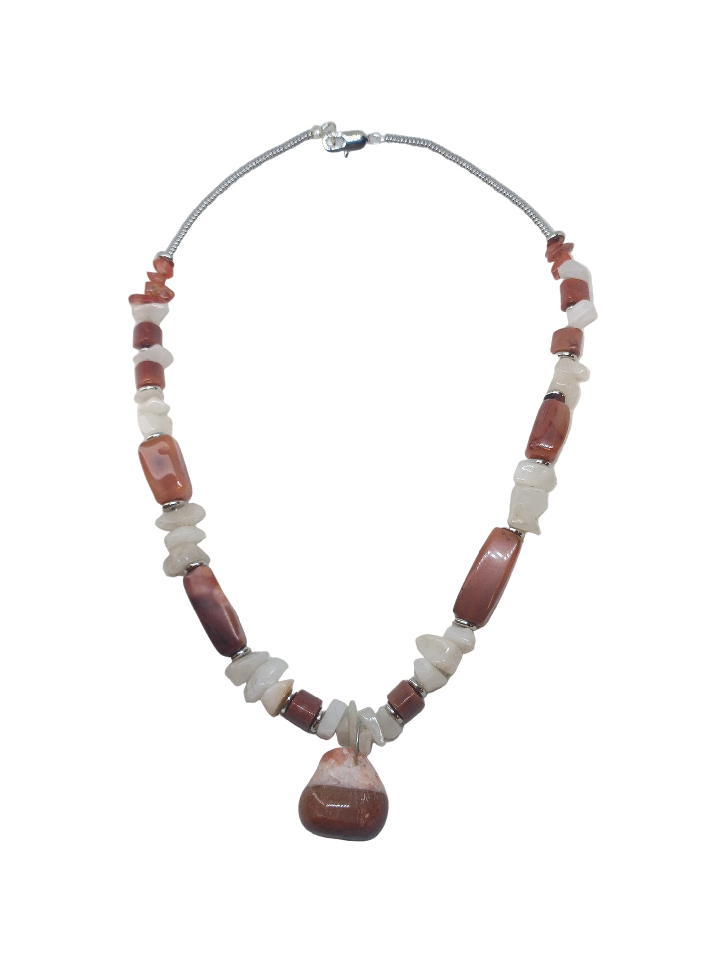 Mookaite & Moonstone Beaded Necklace