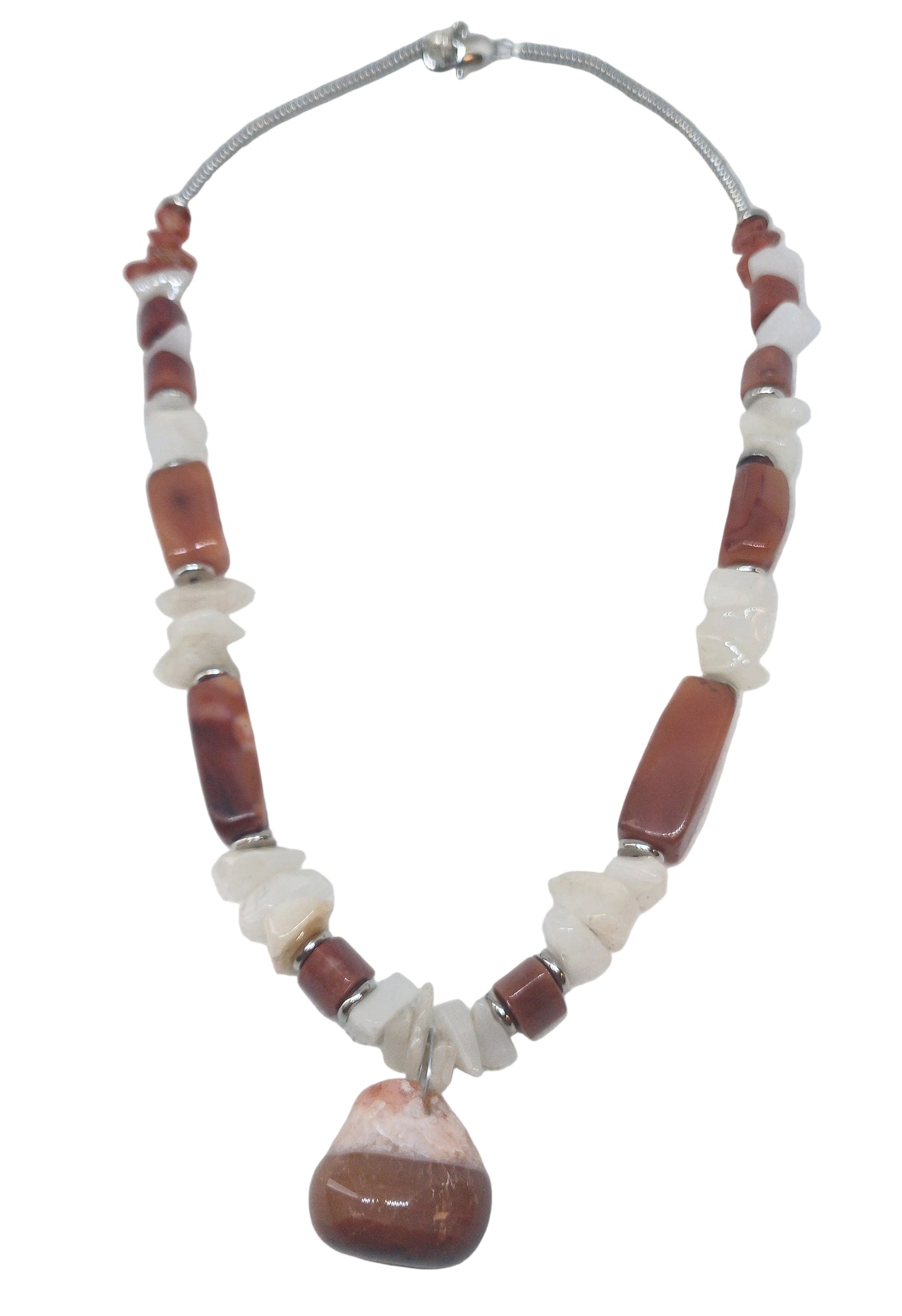 Mookaite & Moonstone Beaded Necklace