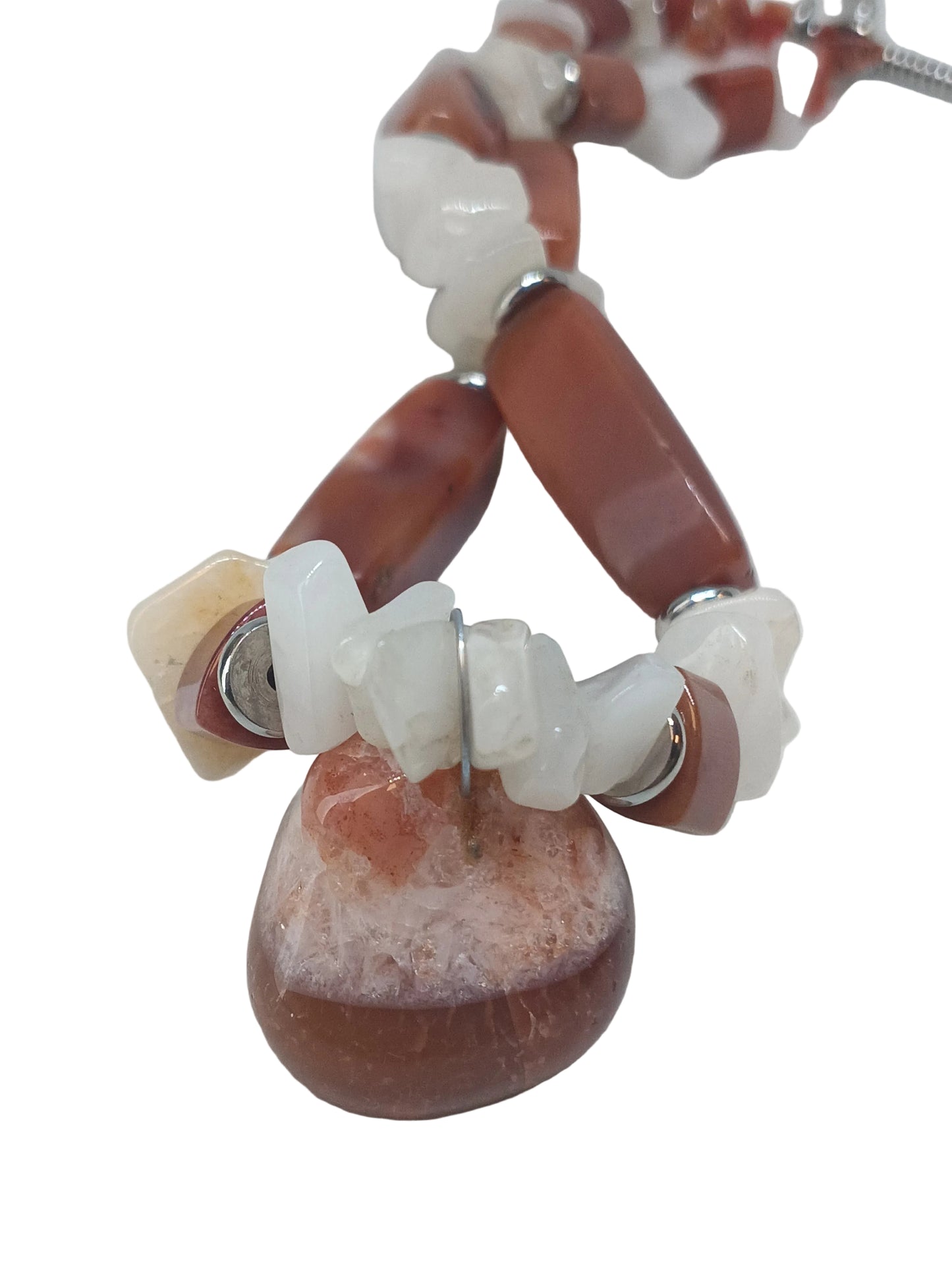 Mookaite & Moonstone Beaded Necklace